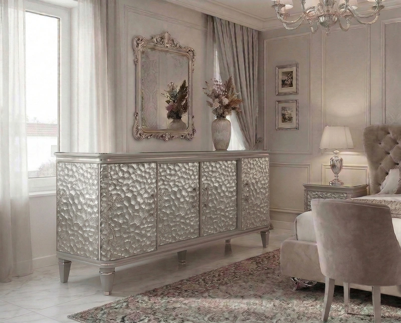 Дизайн спальни в стиле Классика — фото интерьера от нейросети RoomGPT