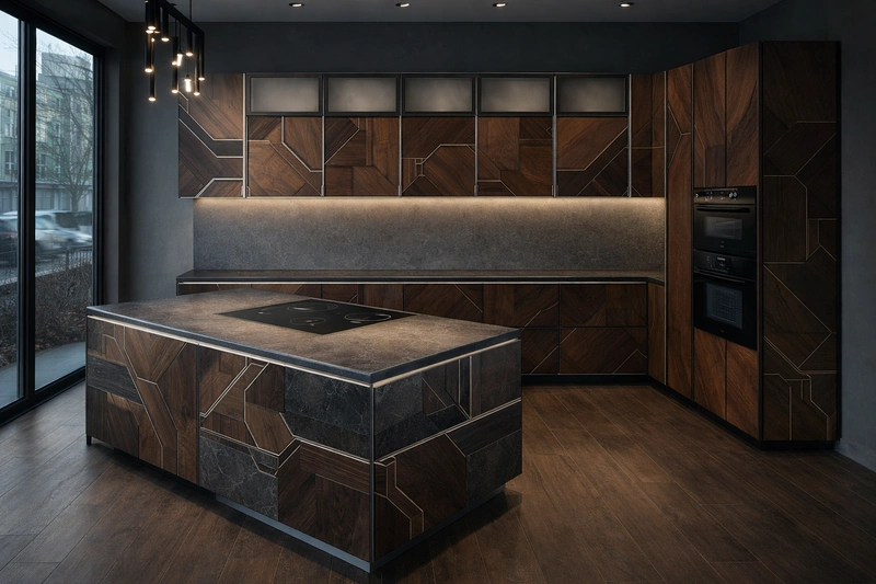 Дизайн кухни в стиле Минимализм — фото интерьера от нейросети RoomGPT