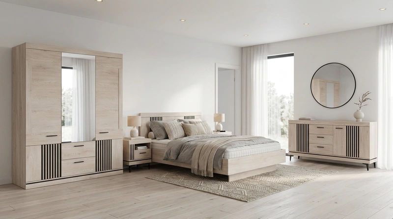 Дизайн интерьера в стиле Сканди — Спальня от нейросети RoomGPT