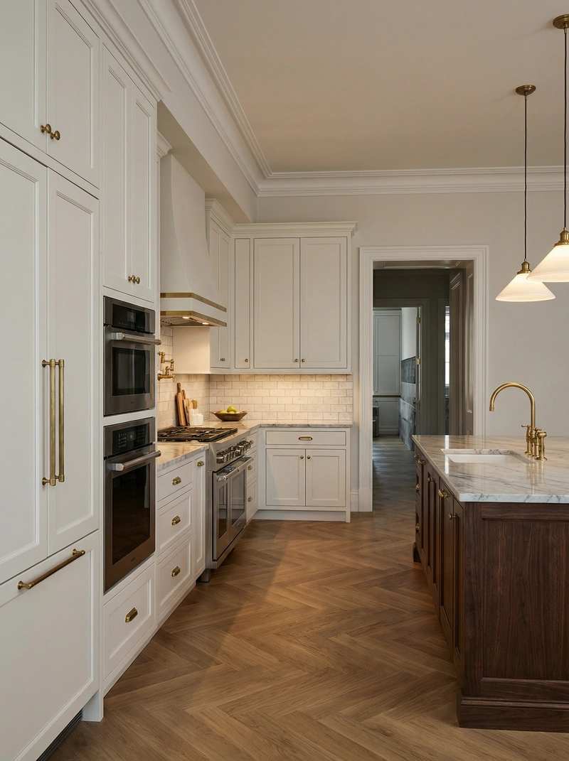 Дизайн интерьера в стиле Классика — Кухня от нейросети RoomGPT