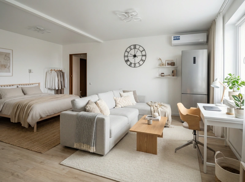 Дизайн интерьера в стиле Сканди — Гостиная от нейросети RoomGPT