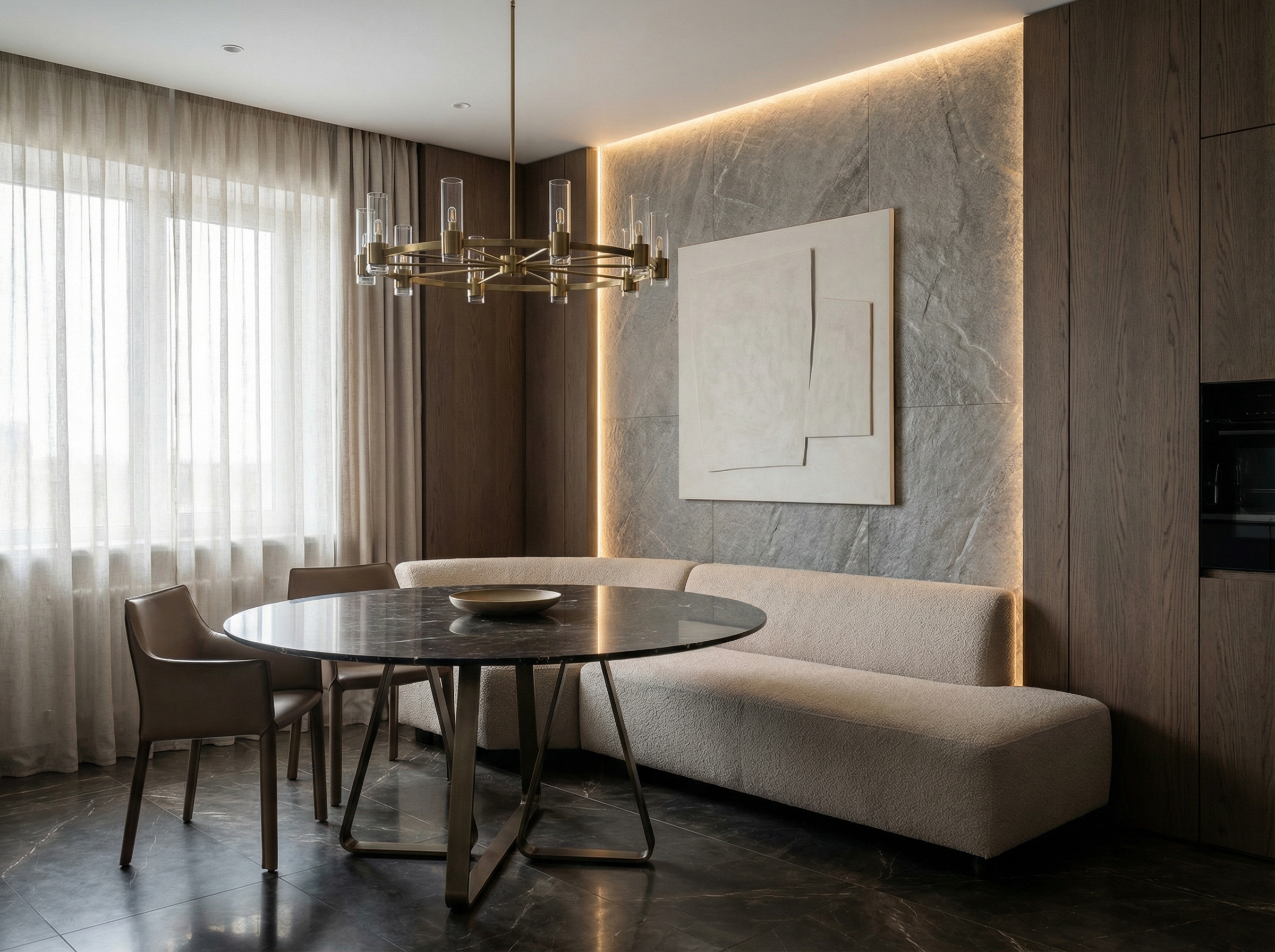 Дизайн кухни в стиле Минимализм — фото интерьера от нейросети RoomGPT