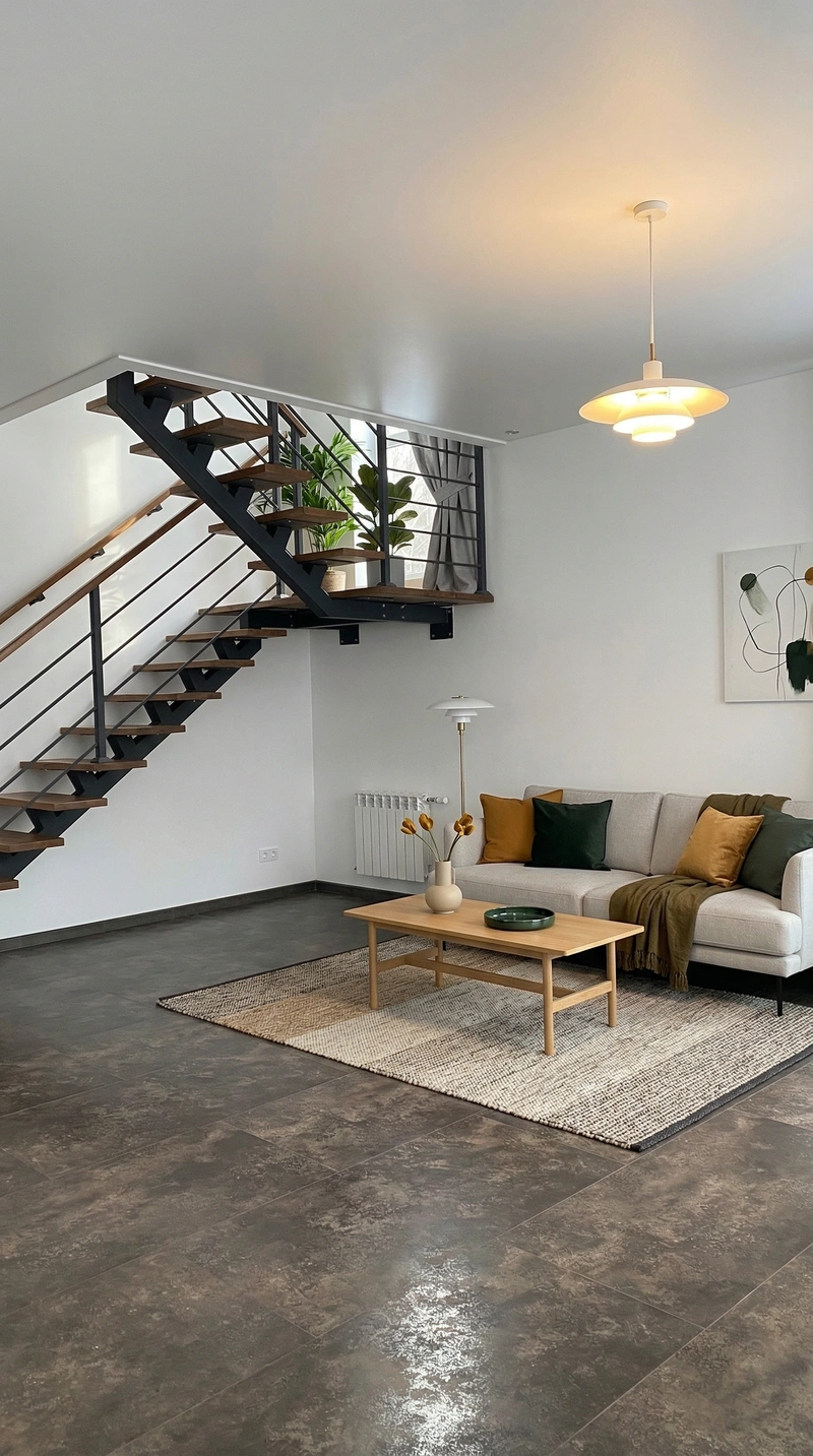 Дизайн интерьера в стиле Сканди — Гостиная от нейросети RoomGPT