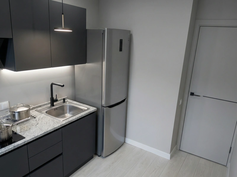 Дизайн интерьера в стиле Контемпорари — Кухня от нейросети RoomGPT