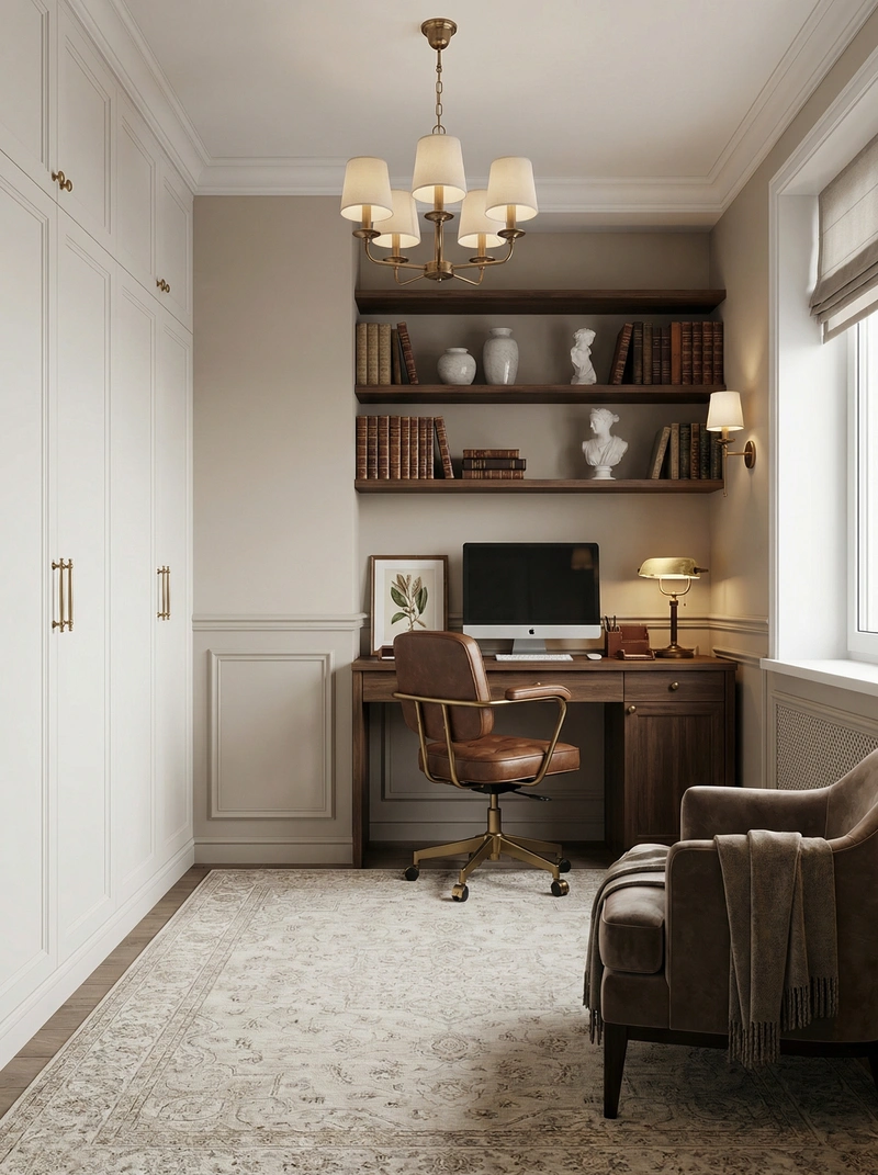 Дизайн интерьера в стиле Классика — Гостиная от нейросети RoomGPT