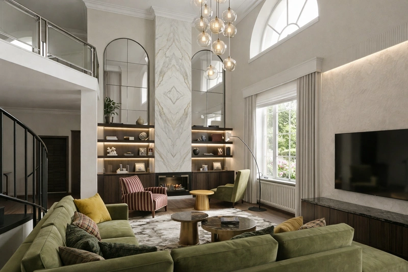 Дизайн гостиной в стиле Без стиля — фото интерьера от нейросети RoomGPT