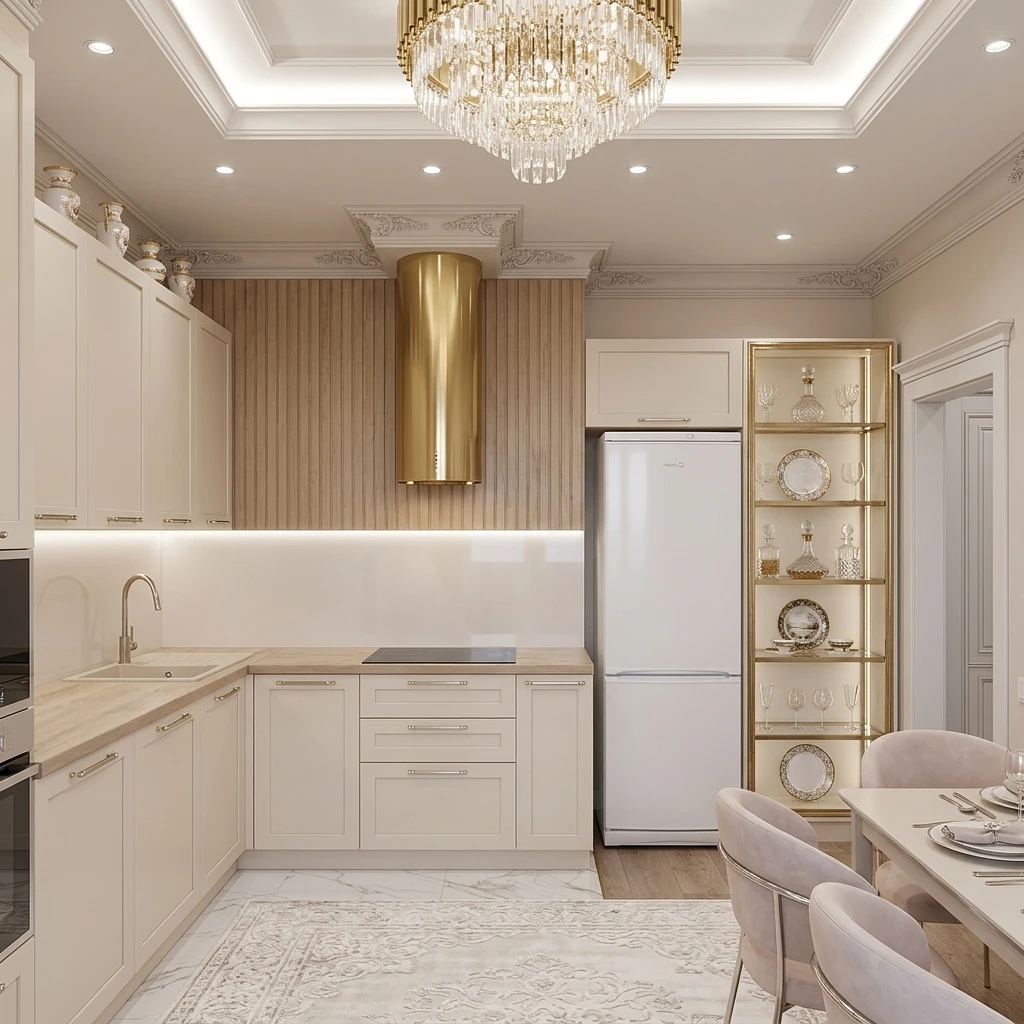Дизайн гостиной в стиле Неоклассика — фото интерьера от нейросети RoomGPT