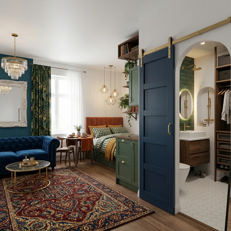 Дизайн гостиной в стиле Британский — фото интерьера от нейросети RoomGPT