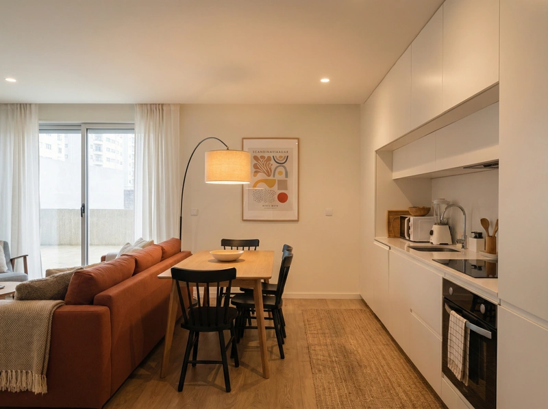 Дизайн интерьера в стиле Хюгге — Гостиная от нейросети RoomGPT