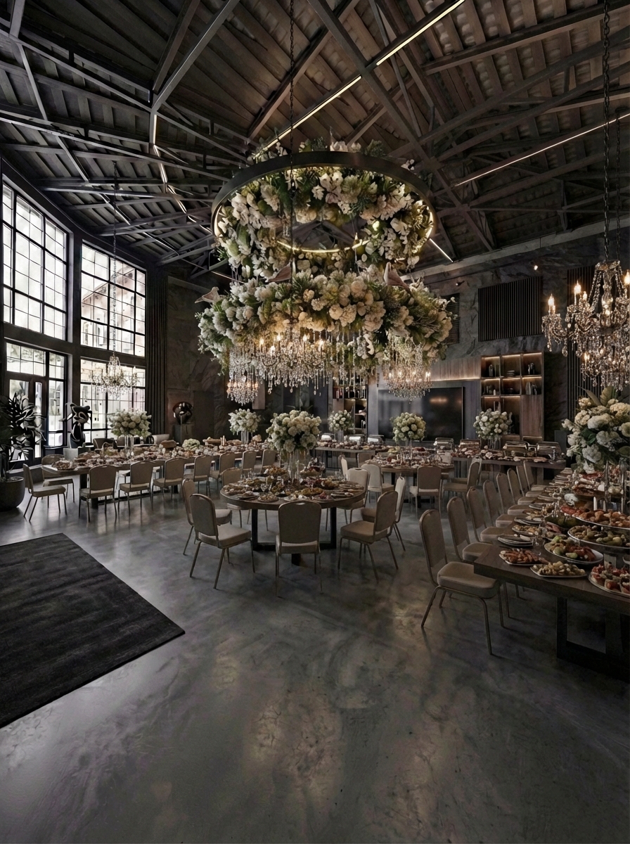 Дизайн гостиной в стиле Блэктэк — фото интерьера от нейросети RoomGPT