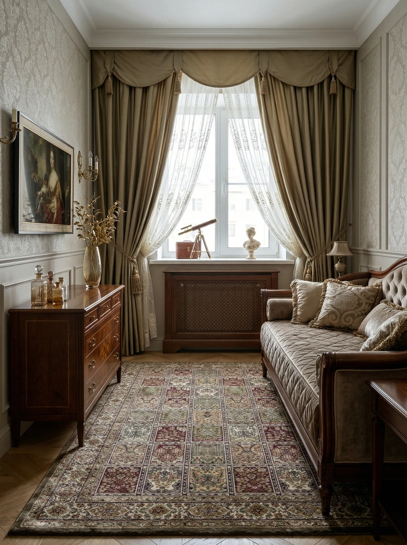 Дизайн интерьера в стиле Классика — Спальня от нейросети RoomGPT