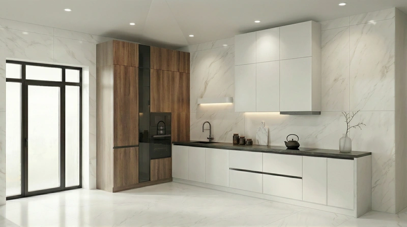 Дизайн кухни в стиле Минимализм — фото интерьера от нейросети RoomGPT