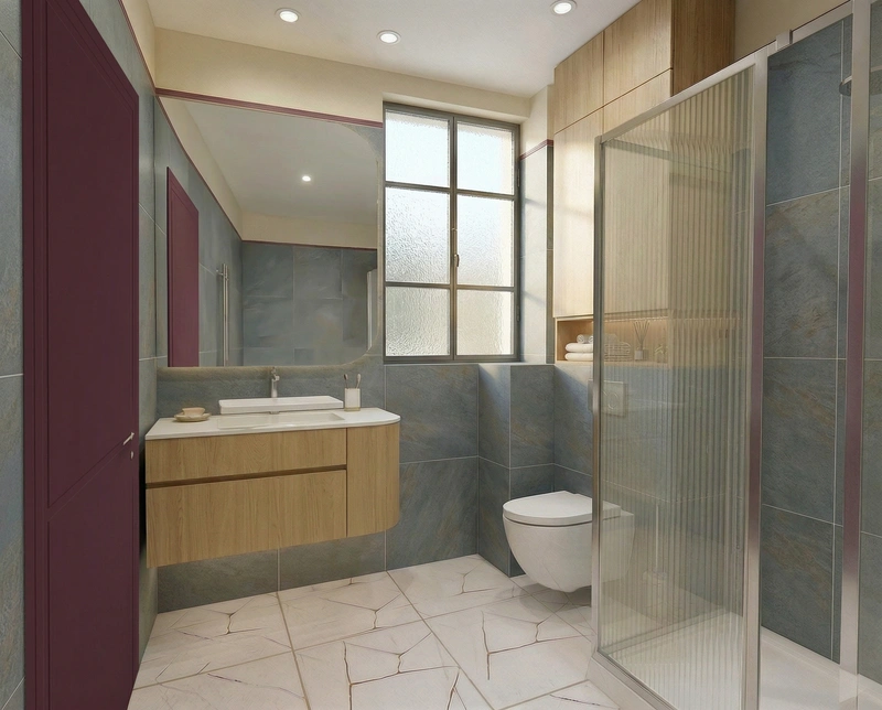 Дизайн ванной в стиле Без стиля — фото интерьера от нейросети RoomGPT