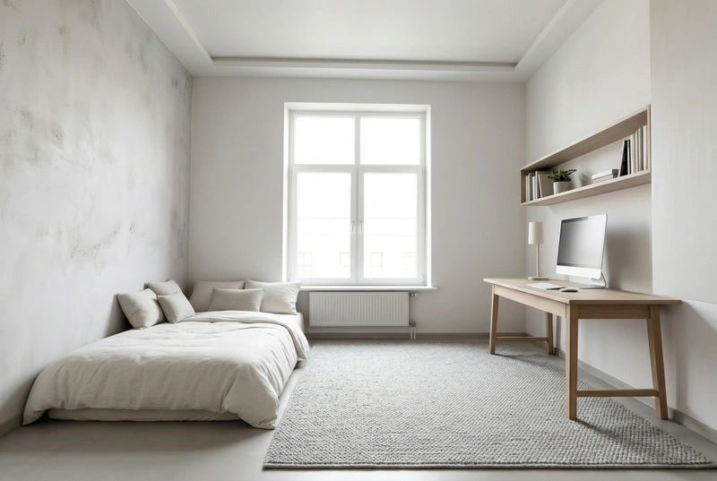 Дизайн спальни в стиле Без стиля — фото интерьера от нейросети RoomGPT