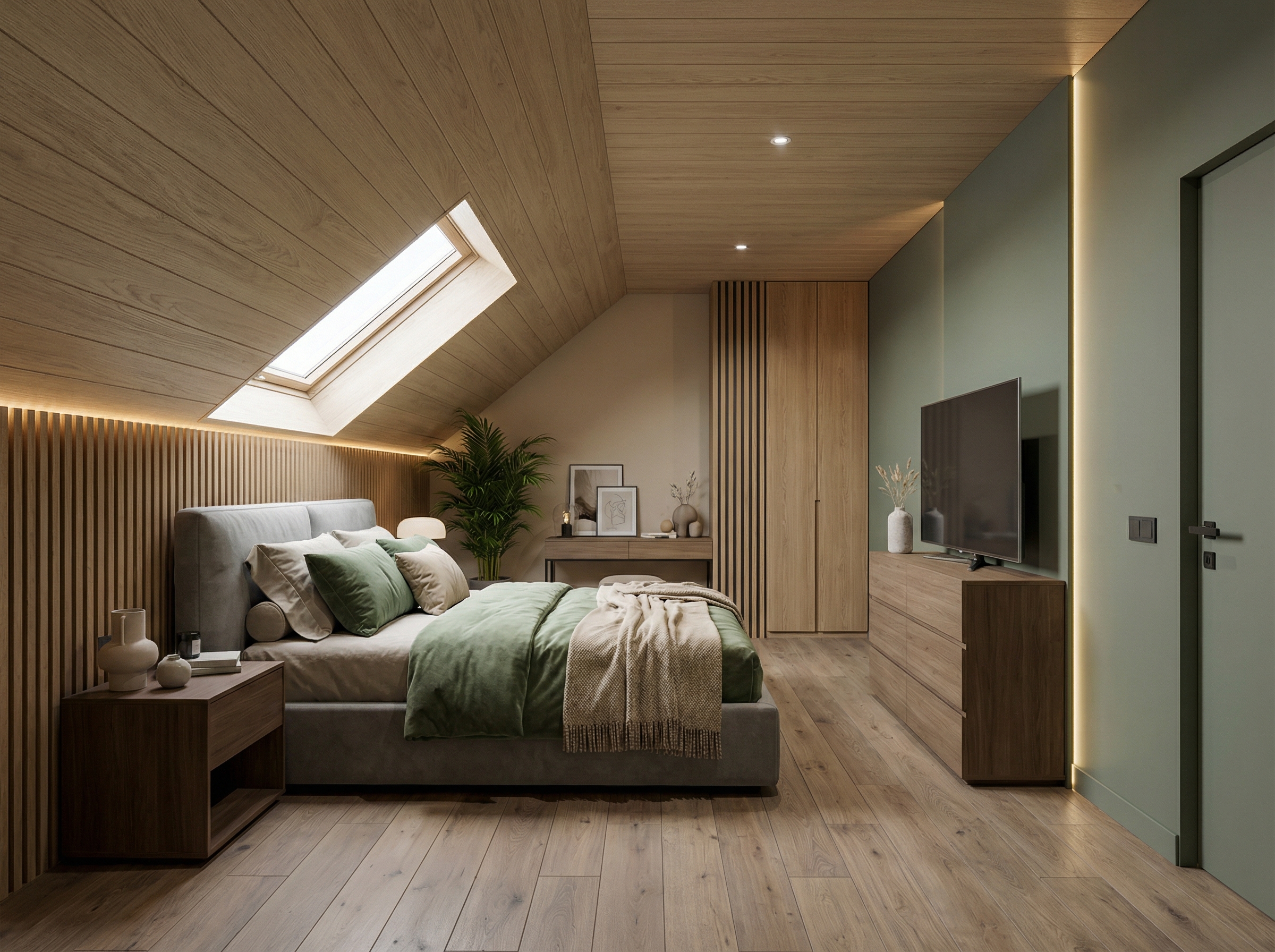 Дизайн спальни в стиле Минимализм — фото интерьера от нейросети RoomGPT