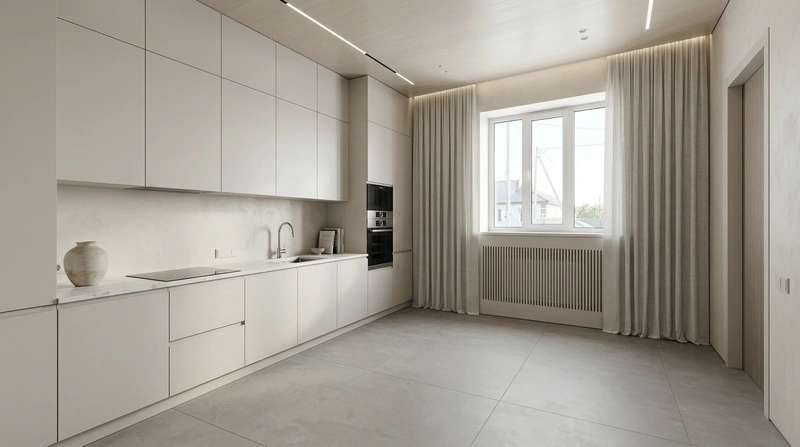 Дизайн кухни в стиле Минимализм — фото интерьера от нейросети RoomGPT