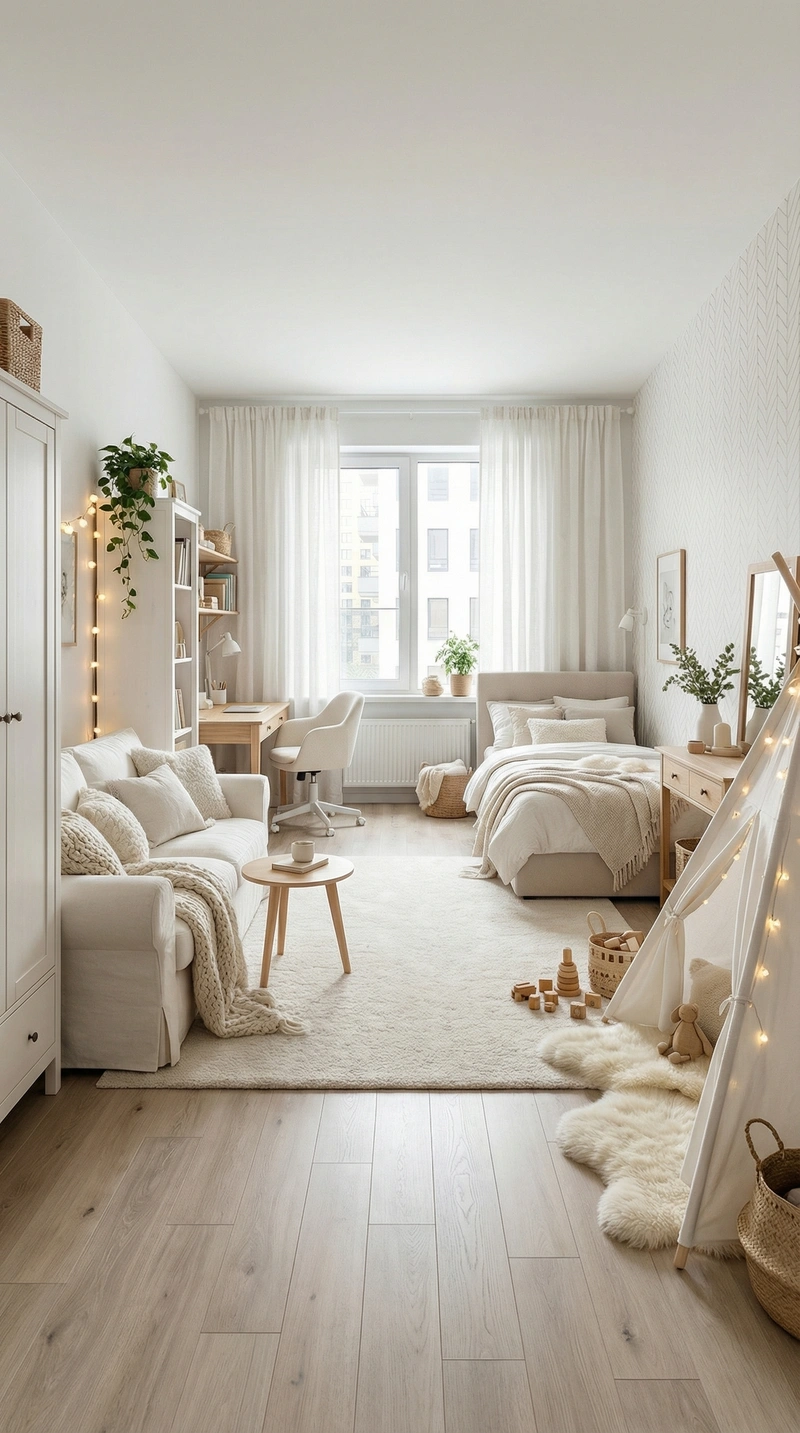 Дизайн детской в стиле Хюгге — фото интерьера от нейросети RoomGPT