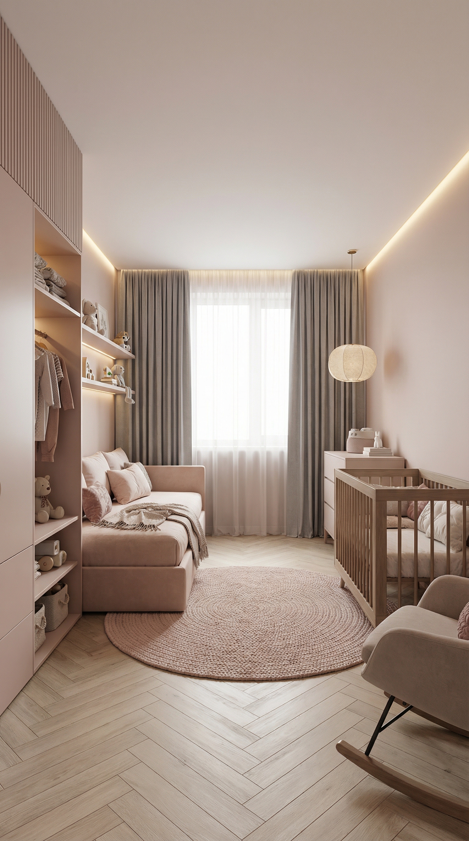 Дизайн детской в стиле Минимализм — фото интерьера от нейросети RoomGPT