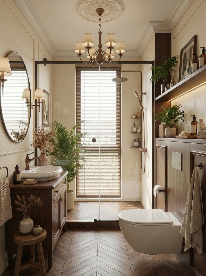 Дизайн ванной в стиле Без стиля — фото интерьера от нейросети RoomGPT