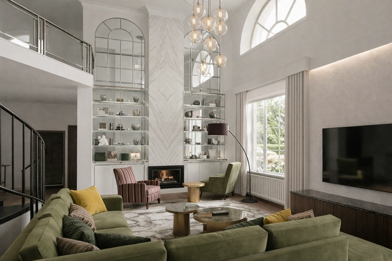 Дизайн гостиной в стиле Без стиля — фото интерьера от нейросети RoomGPT