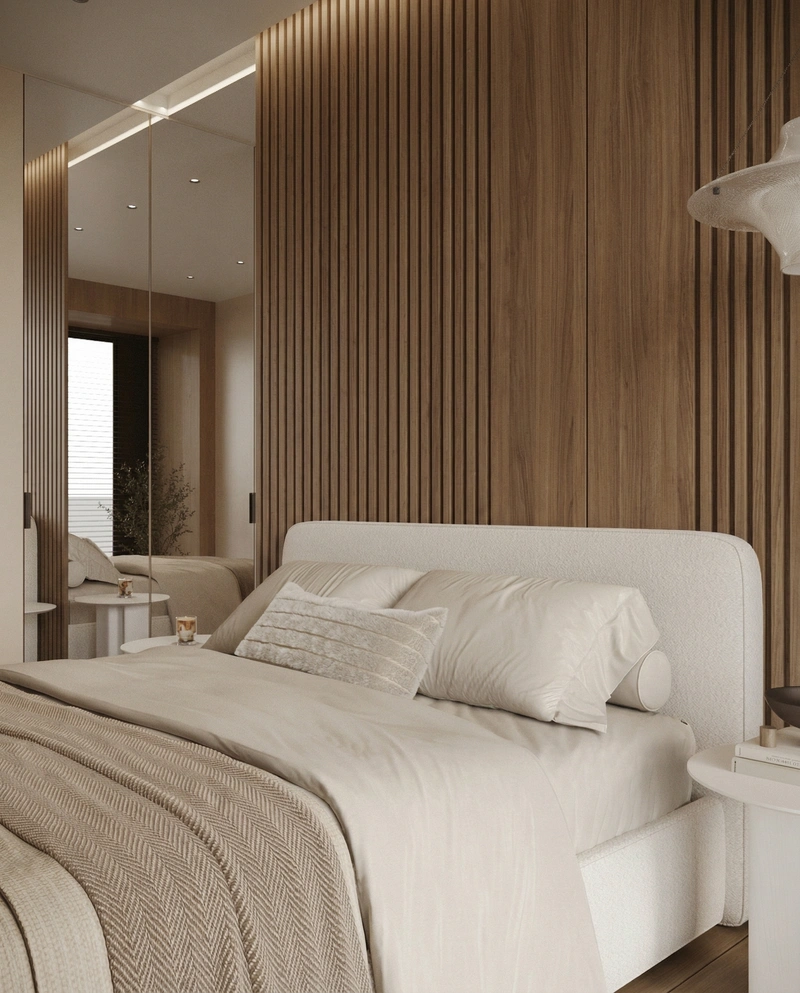 Дизайн спальни в стиле Минимализм — фото интерьера от нейросети RoomGPT