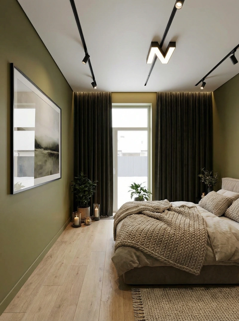 Дизайн интерьера в стиле Хюгге — Спальня от нейросети RoomGPT