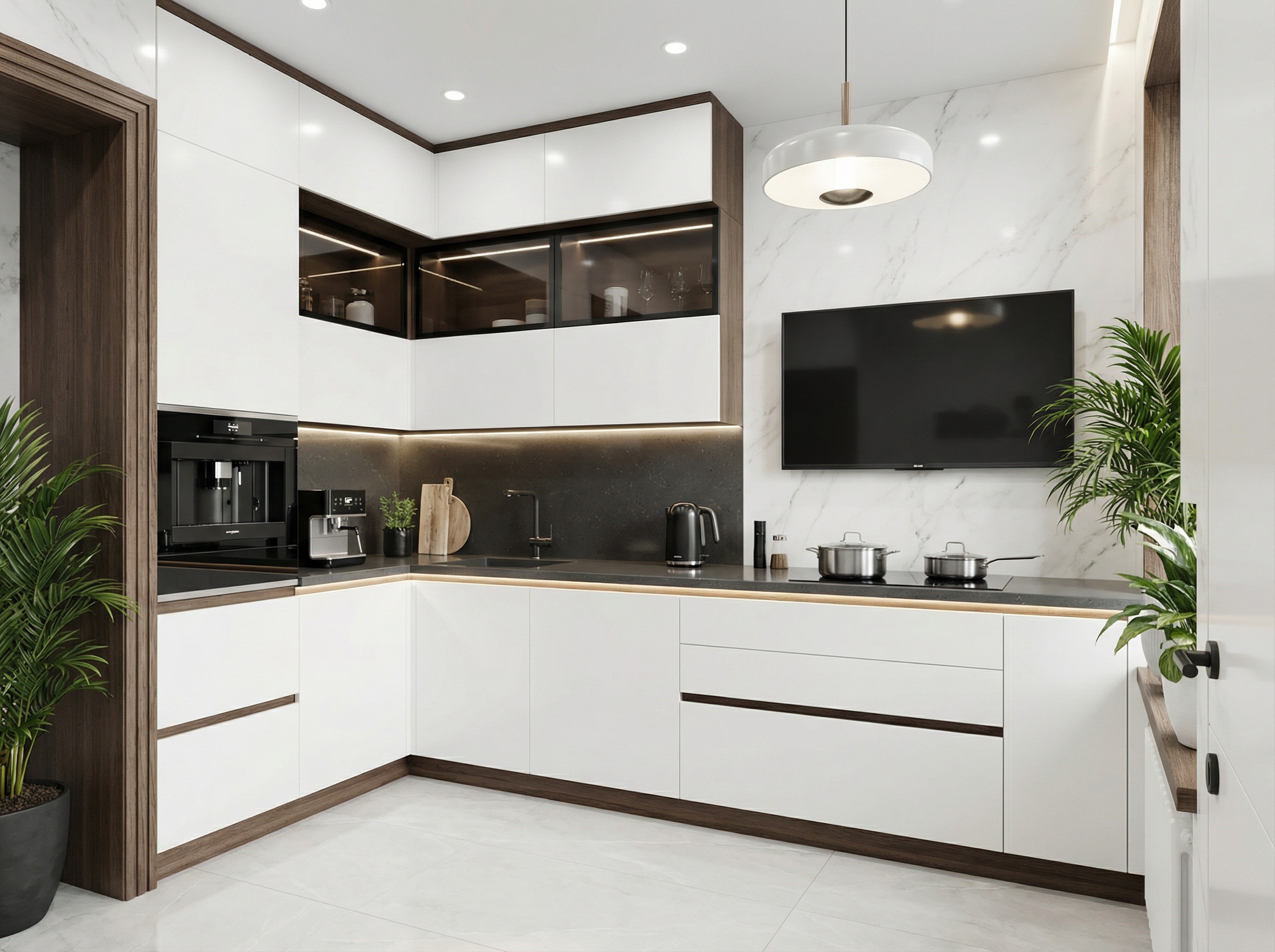 Дизайн кухни в стиле Минимализм — фото интерьера от нейросети RoomGPT