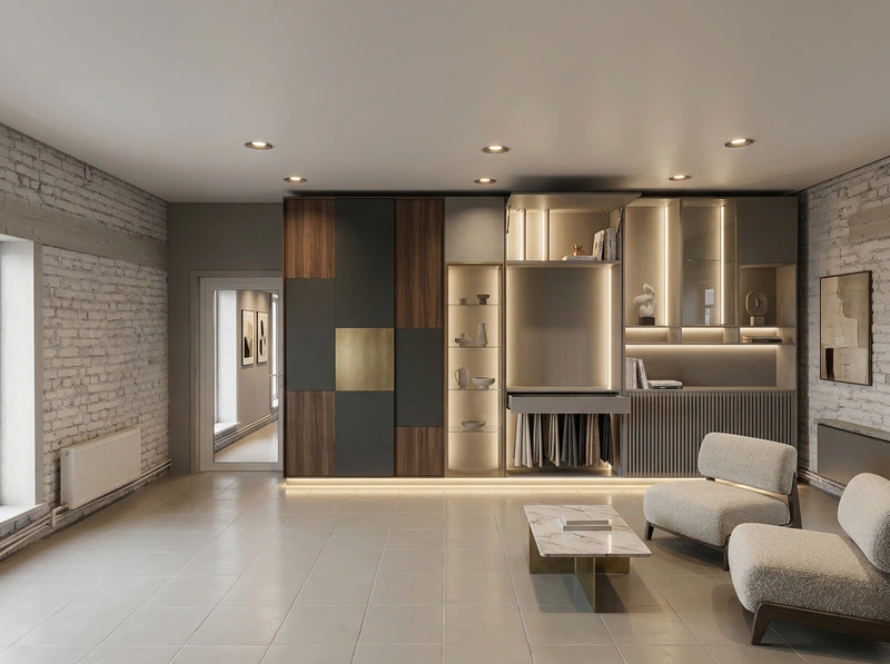 Дизайн гостиной в стиле Контемпорари — фото интерьера от нейросети RoomGPT