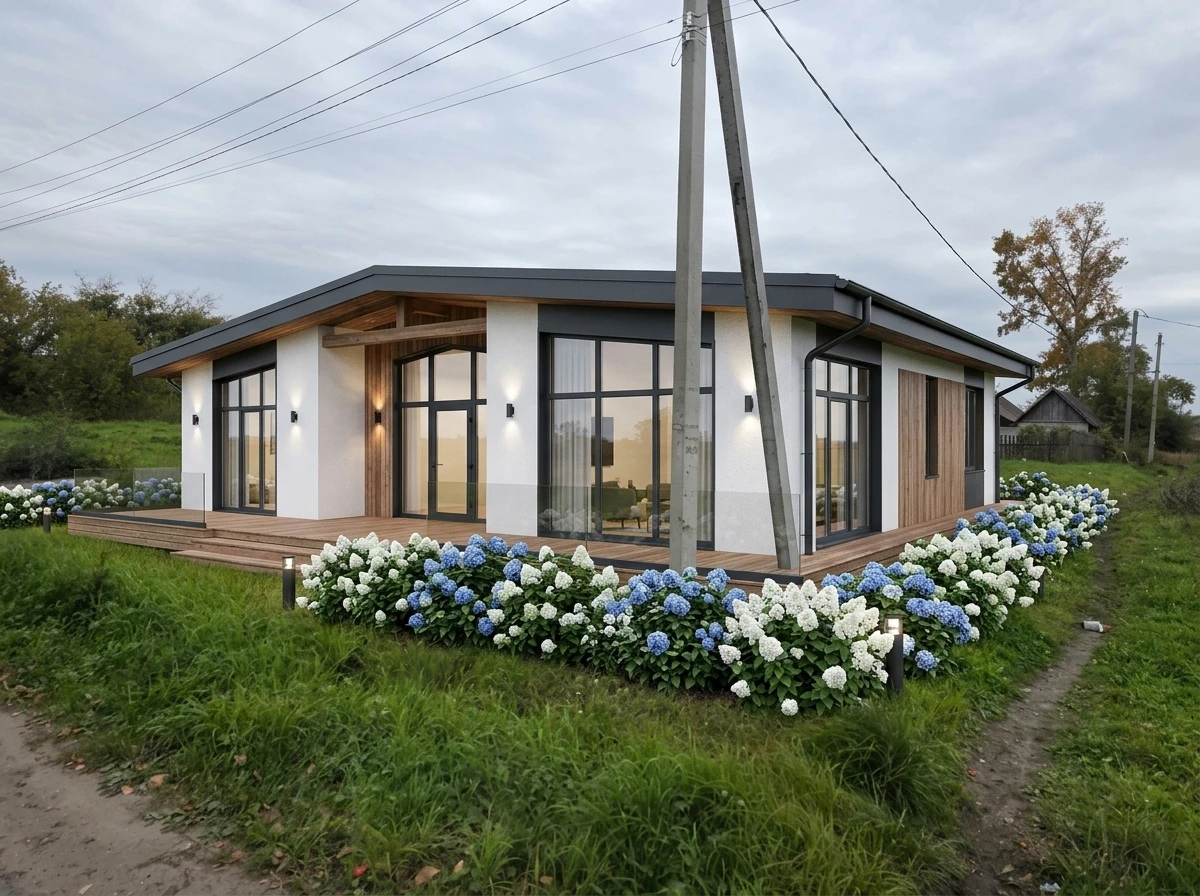 Дизайн фасада в стиле Шале — Фасад от нейросети RoomGPT