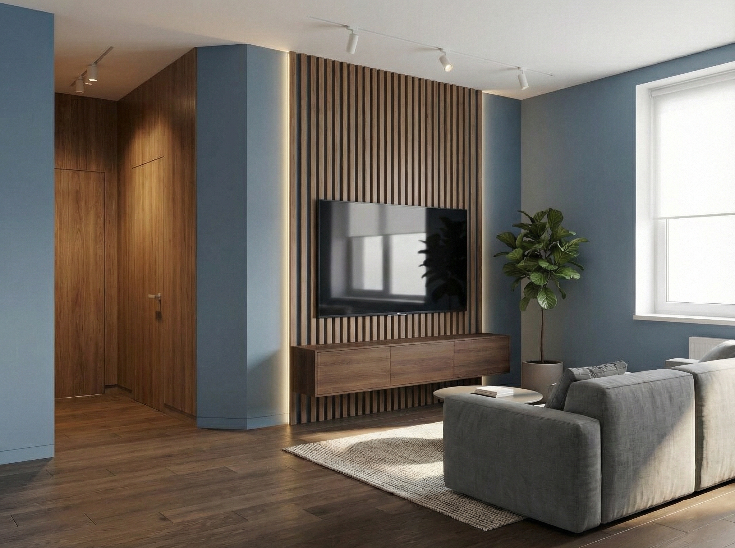 Дизайн гостиной в стиле Минимализм — фото интерьера от нейросети RoomGPT