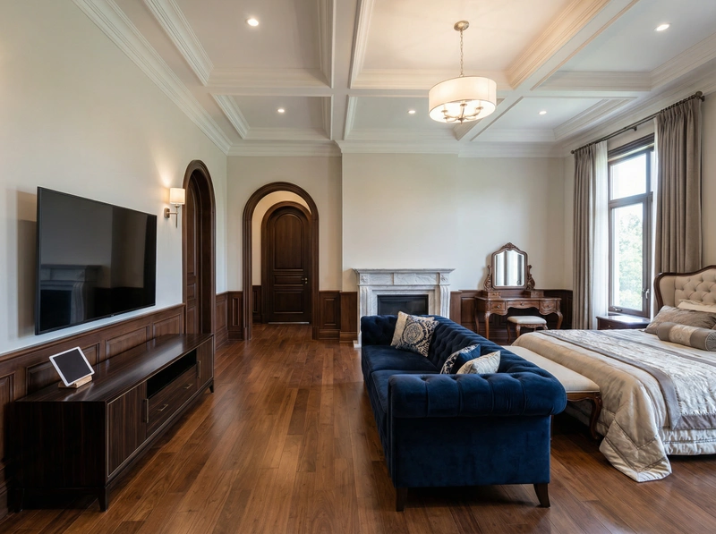 Дизайн интерьера в стиле Классика — Гостиная от нейросети RoomGPT