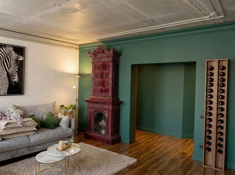 Дизайн интерьера в стиле Классика — Гостиная от нейросети RoomGPT