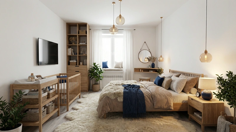 Дизайн интерьера в стиле Хюгге — Спальня от нейросети RoomGPT