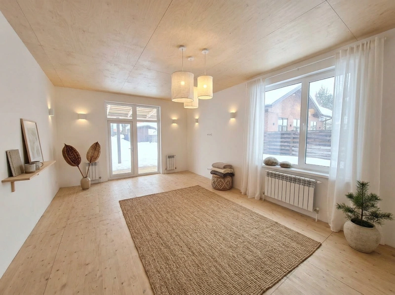 Дизайн интерьера в стиле Хюгге — Гостиная от нейросети RoomGPT