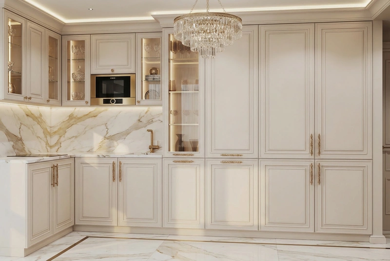 Дизайн кухни в стиле Неоклассика — фото интерьера от нейросети RoomGPT