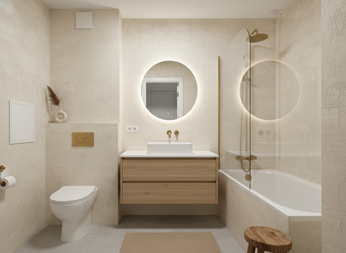 Дизайн гостиной в стиле Japandi — фото интерьера от нейросети RoomGPT