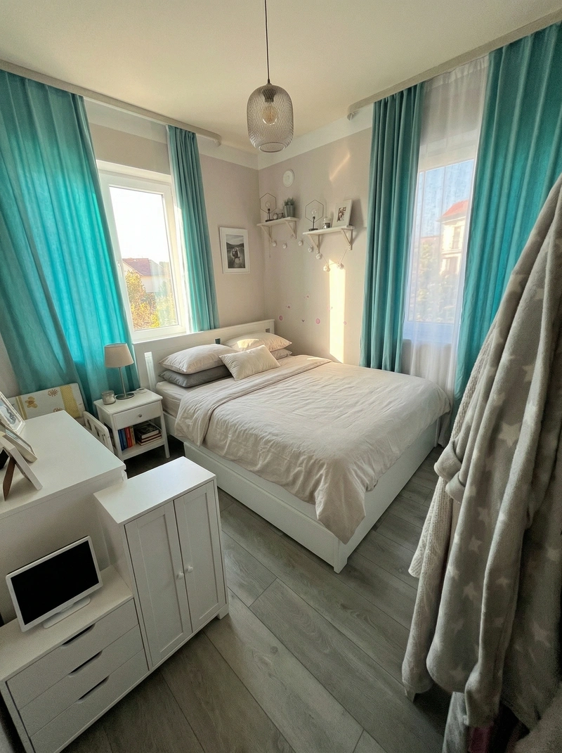 Дизайн спальни в стиле Без стиля — фото интерьера от нейросети RoomGPT