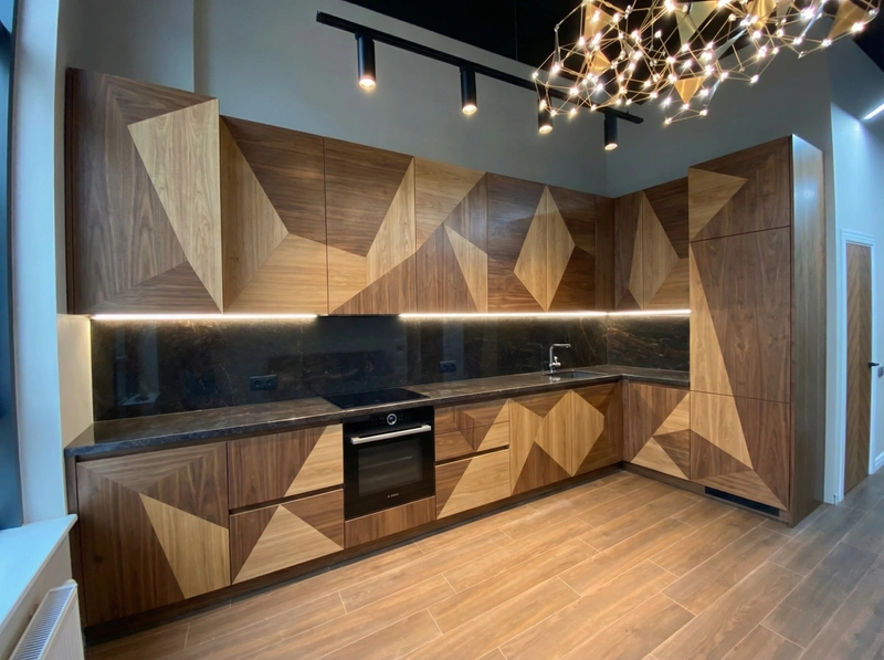 Дизайн кухни в стиле Контемпорари — фото интерьера от нейросети RoomGPT