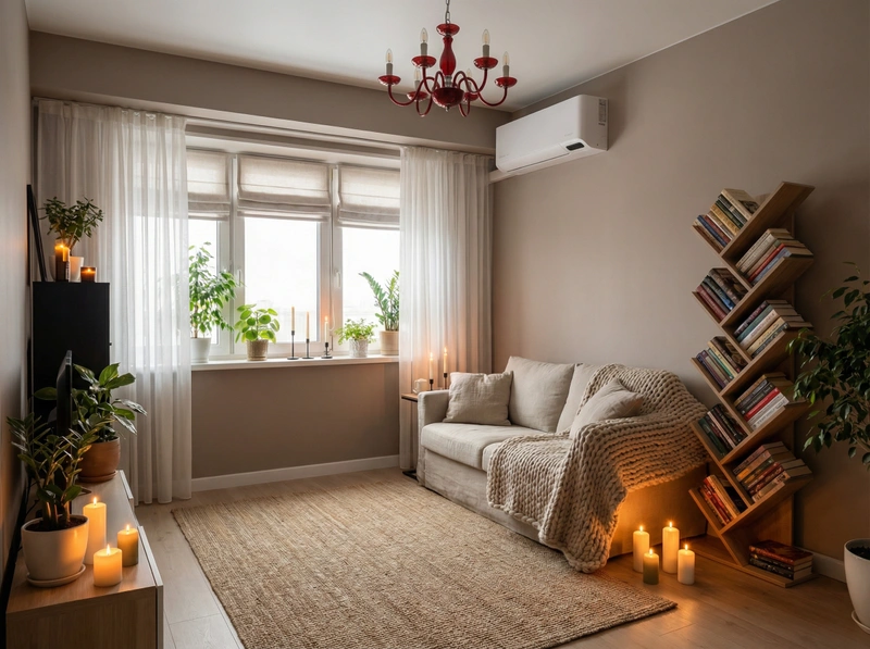 Дизайн интерьера в стиле Хюгге — Гостиная от нейросети RoomGPT