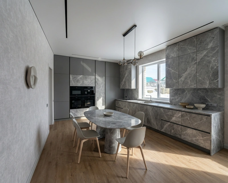 Дизайн кухни в стиле Минимализм — фото интерьера от нейросети RoomGPT