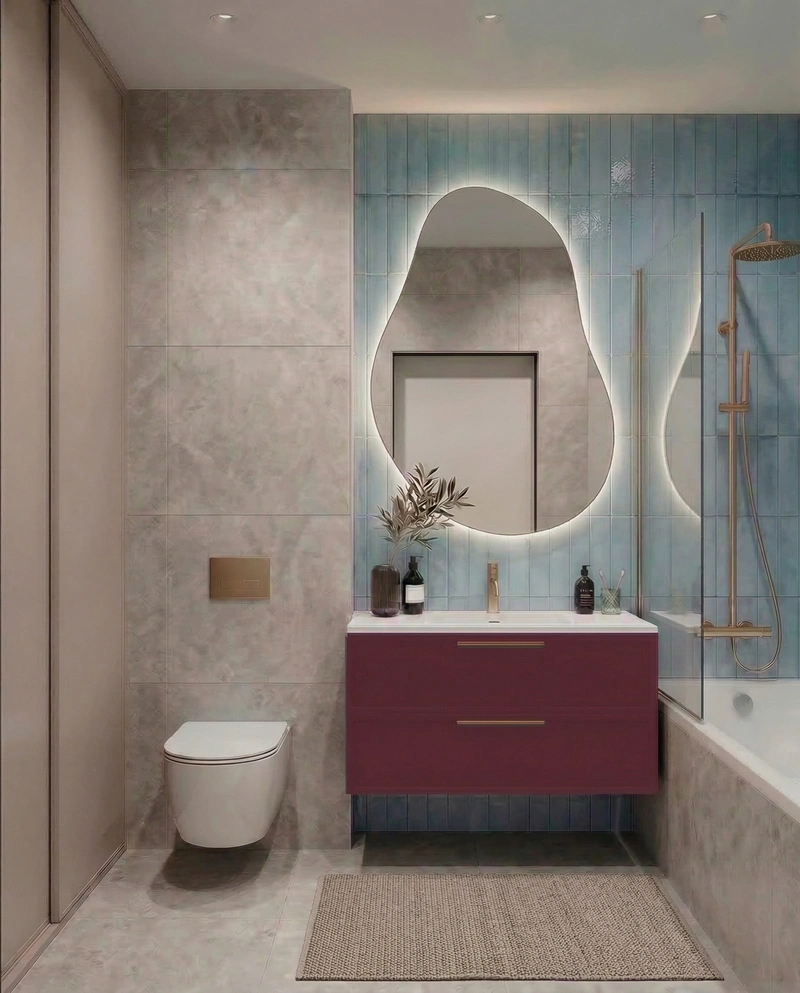 Дизайн ванной в стиле Минимализм — фото интерьера от нейросети RoomGPT