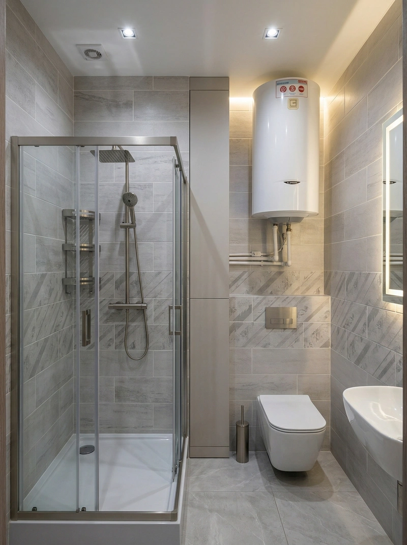 Дизайн ванной в стиле Минимализм — фото интерьера от нейросети RoomGPT