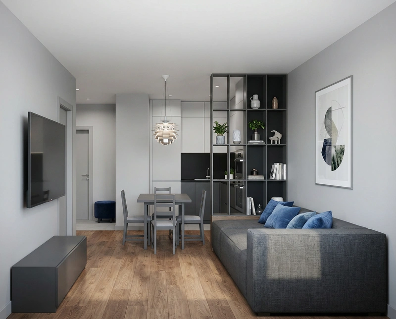 Дизайн интерьера в стиле Сканди — Гостиная от нейросети RoomGPT