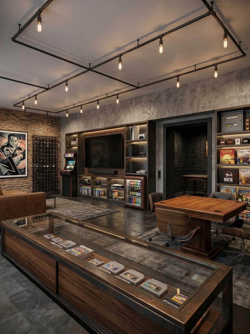 Дизайн гостиной в стиле Лофт — фото интерьера от нейросети RoomGPT