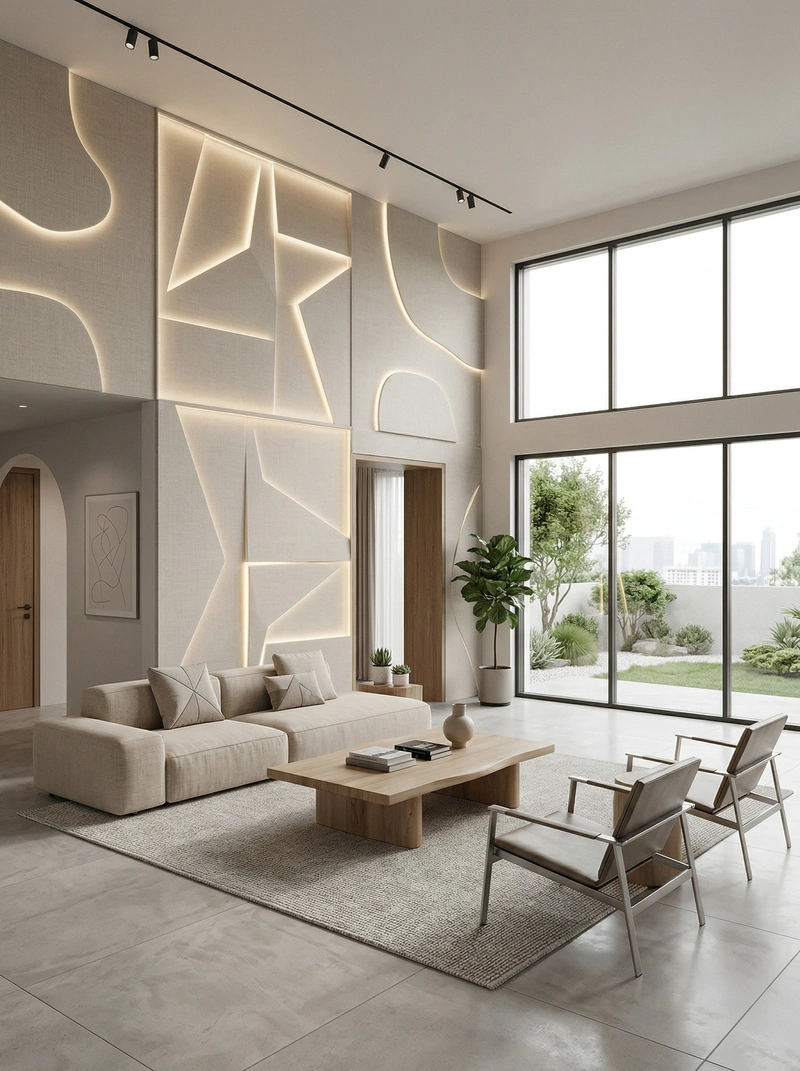 Дизайн гостиной в стиле Минимализм — фото интерьера от нейросети RoomGPT