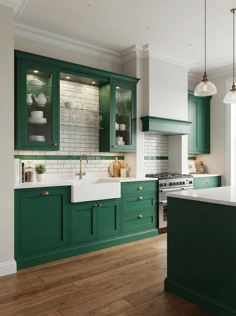 Дизайн кухни в стиле Классика — фото интерьера от нейросети RoomGPT