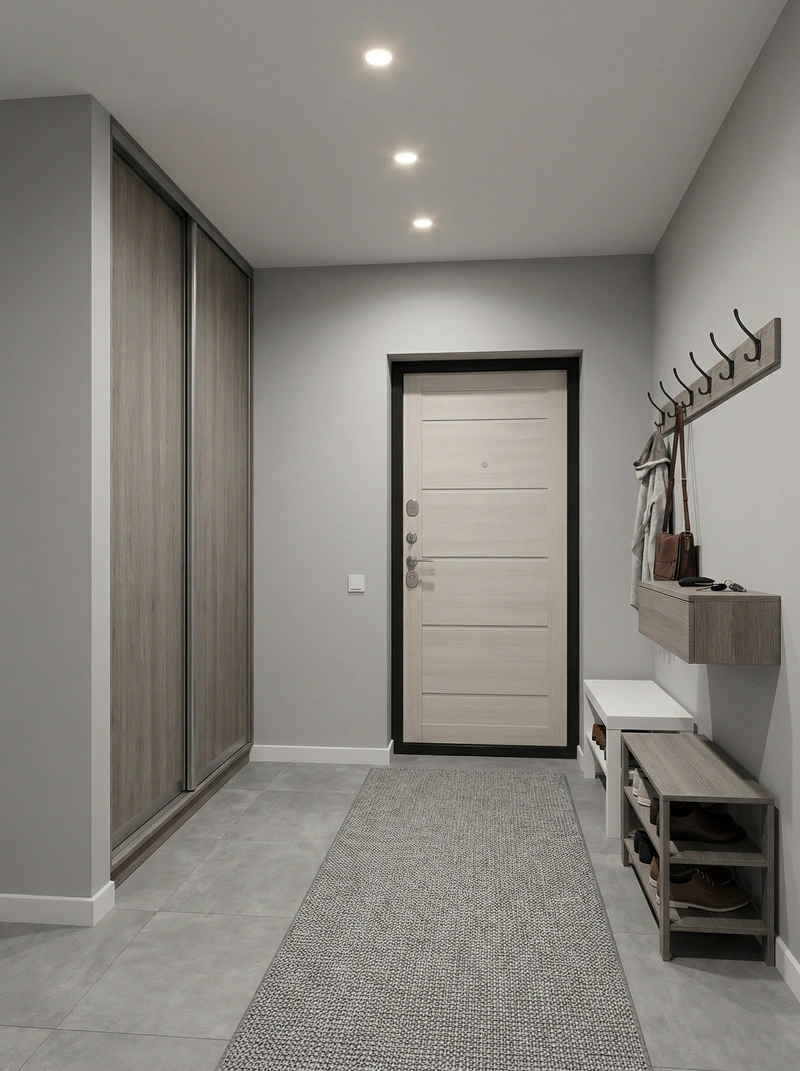 Дизайн интерьера в стиле Контемпорари — Прихожая от нейросети RoomGPT