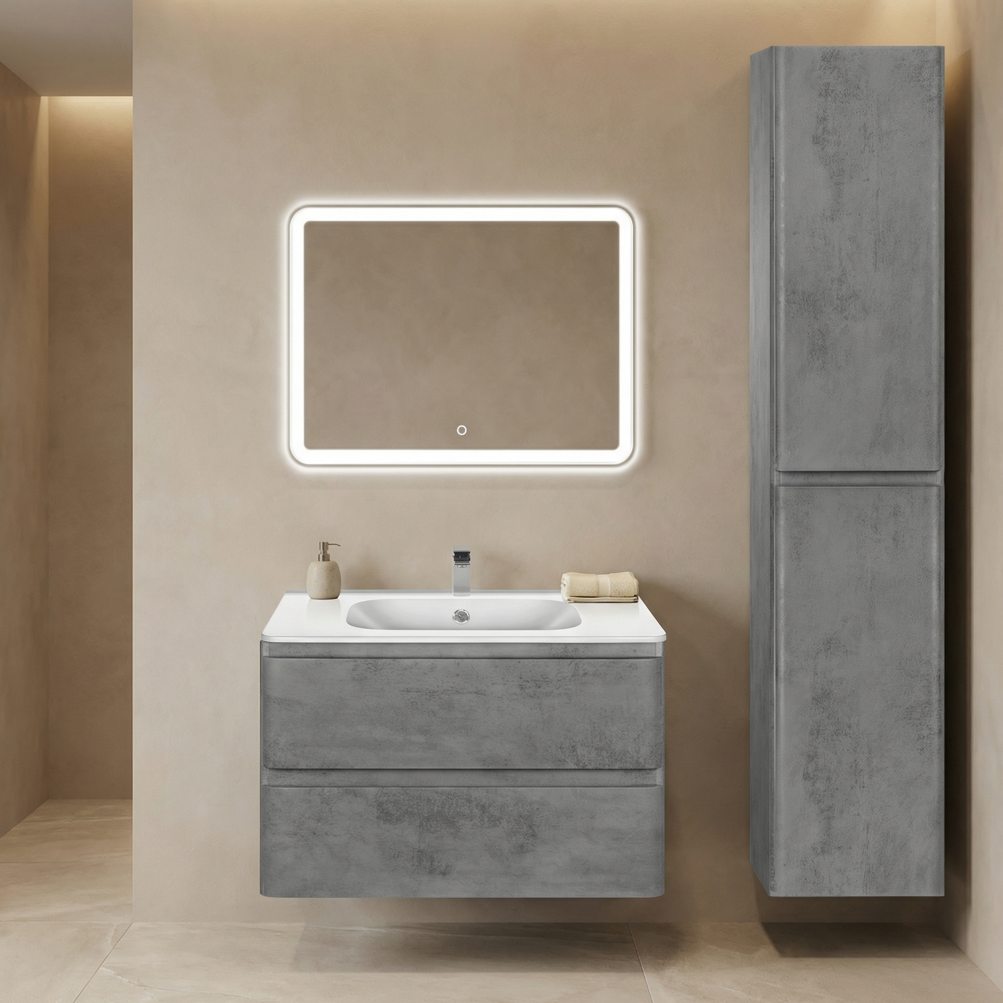 Дизайн ванной в стиле Минимализм — фото интерьера от нейросети RoomGPT