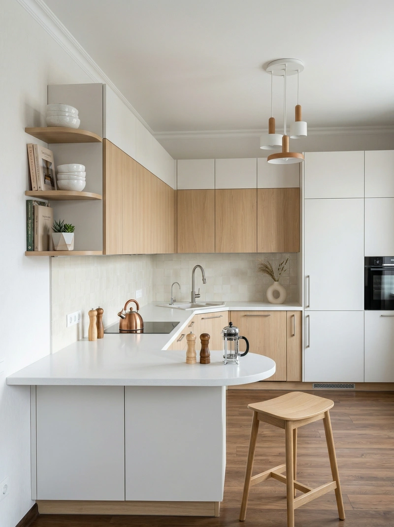 Дизайн спальни в стиле Сканди — фото интерьера от нейросети RoomGPT