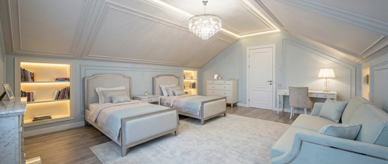 Дизайн интерьера в стиле Классика — Детская от нейросети RoomGPT